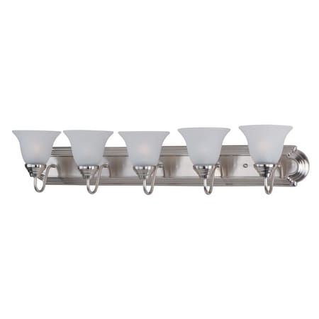 Maxim Lighting Essentials 5-Light 36" Wide Satin Nickel Vanity Light 8015FTSN